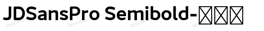 JDSansPro Semibold字体转换